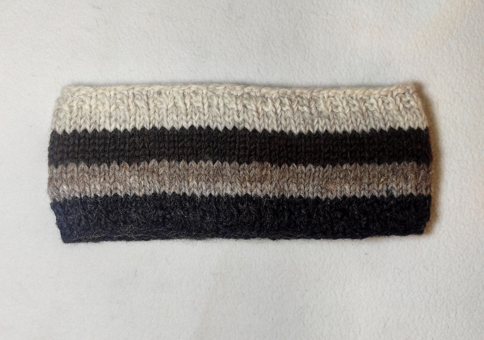 Woolen Brown Stripe head band
