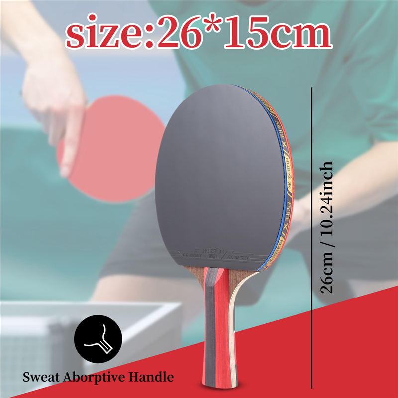 Tt Racket Pimple OUMERY Super Powerful Pong Racket Bat, Table Tennis Racket Sticky ...