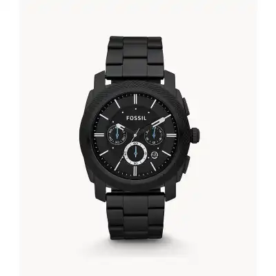 Fossil Machine Chronograph Black Stainless Steel Watch For Men