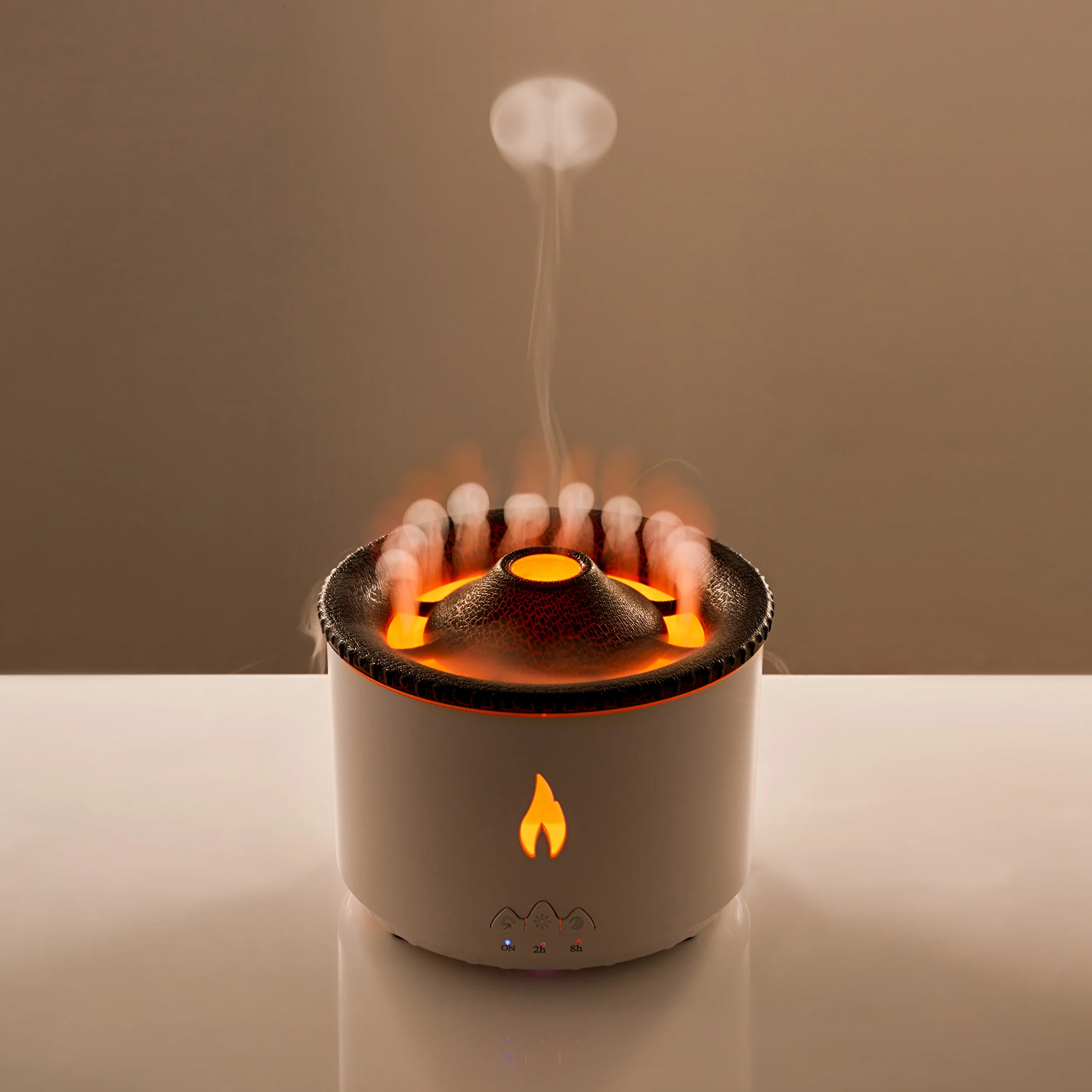 360ML Humidifier for Volcano Diffusers, Unique Flame Effect