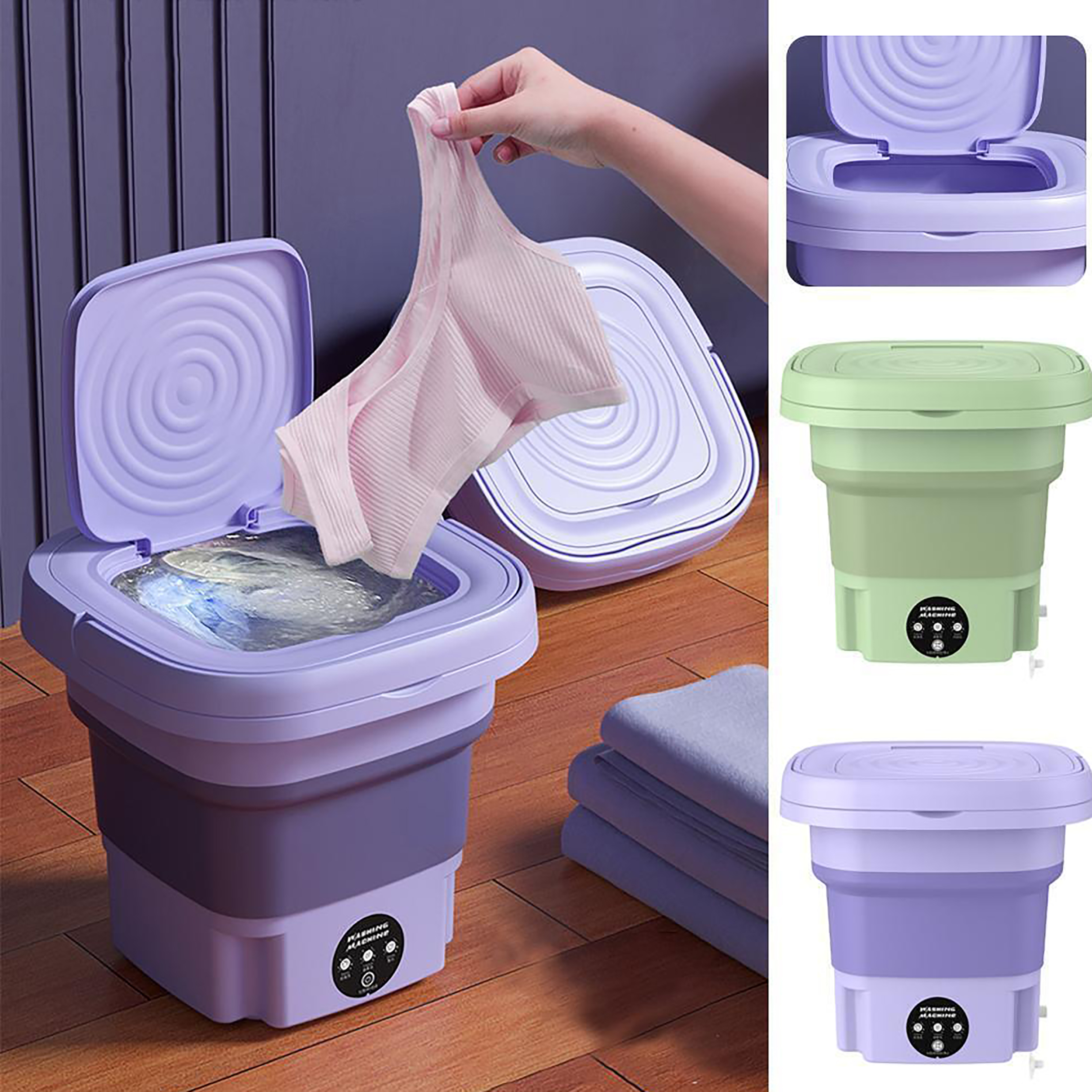 Mini Folding Washing Bucket Washing Machine Daraz Foldable