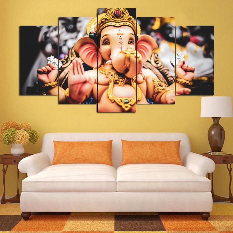 5 Piece Suva Ganesh Canvas Art Vinyl Forex Home Decor om | Daraz