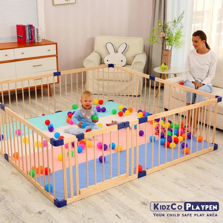 8 panel hot sale wooden playpen