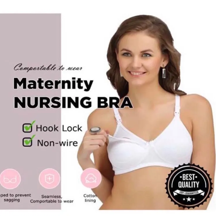 Mothers 100% Cotton Nursing Maternity Bra - Bra For Women, Fashion, Women's Innerwear, Maternity Bra