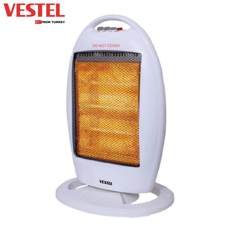 VESTEL 3 Rod Electric Halogen Heater | 1 Year Warranty | Oscillation ...