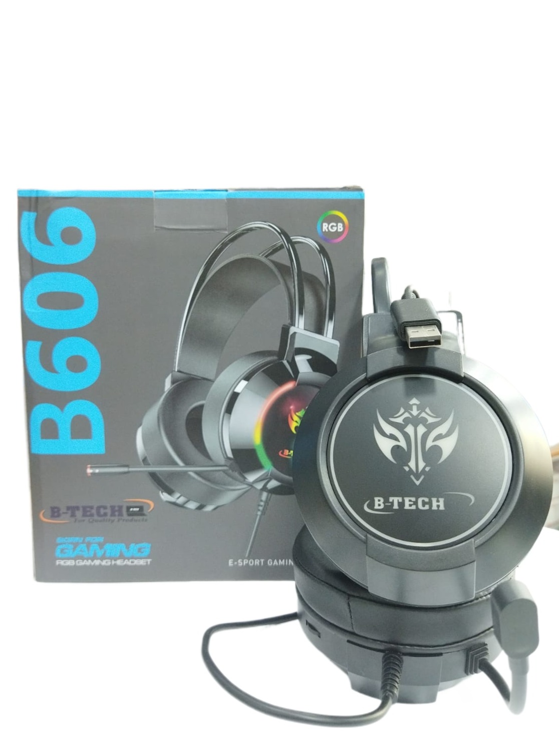 B606 B - Tech | Bron for Gaming RGB Gaming Headset | Backlight E ...