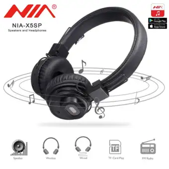 wireless headphones and speaker