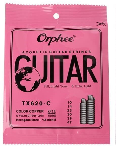 Orphee Acoustic Guitar Color Strings