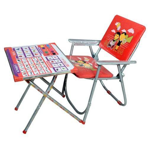 folding study table chair set