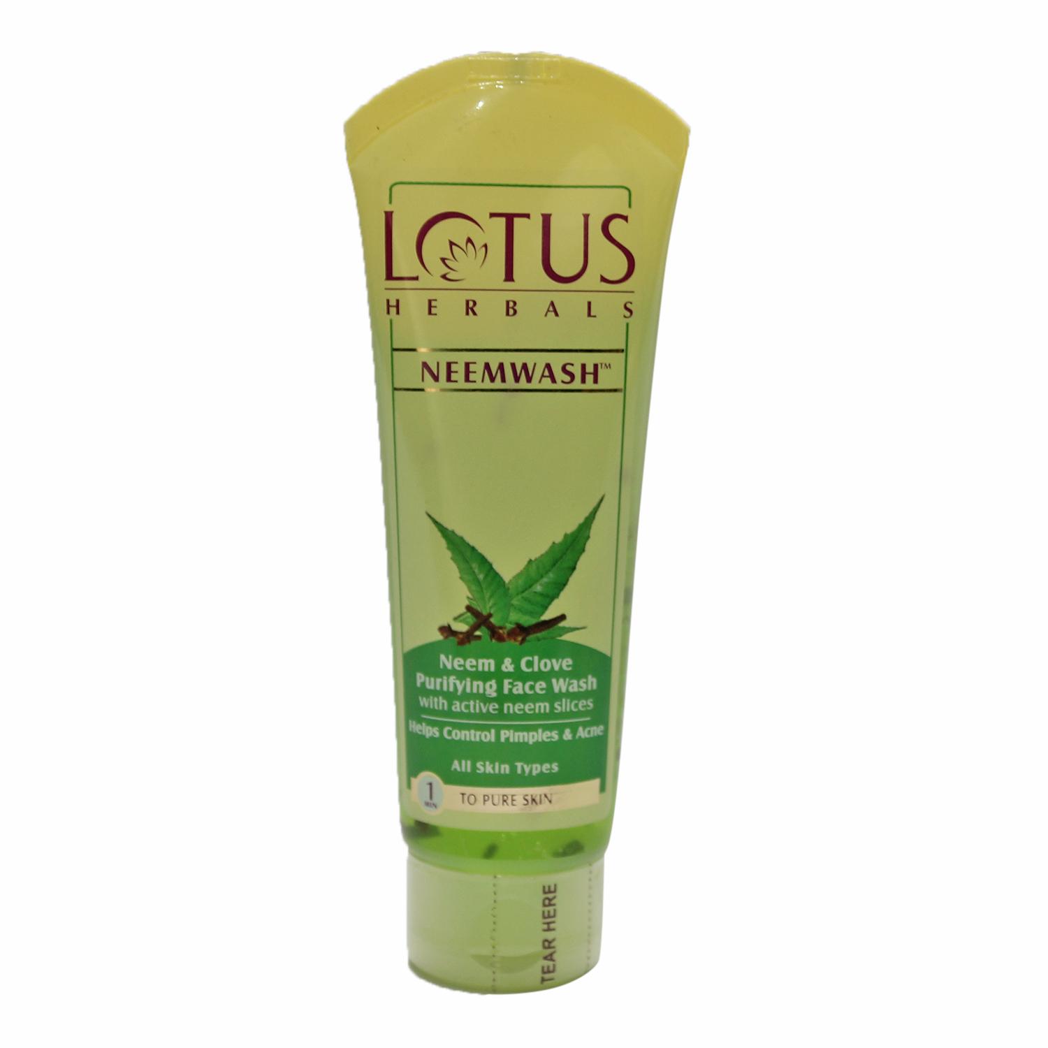 lotus face wash neem