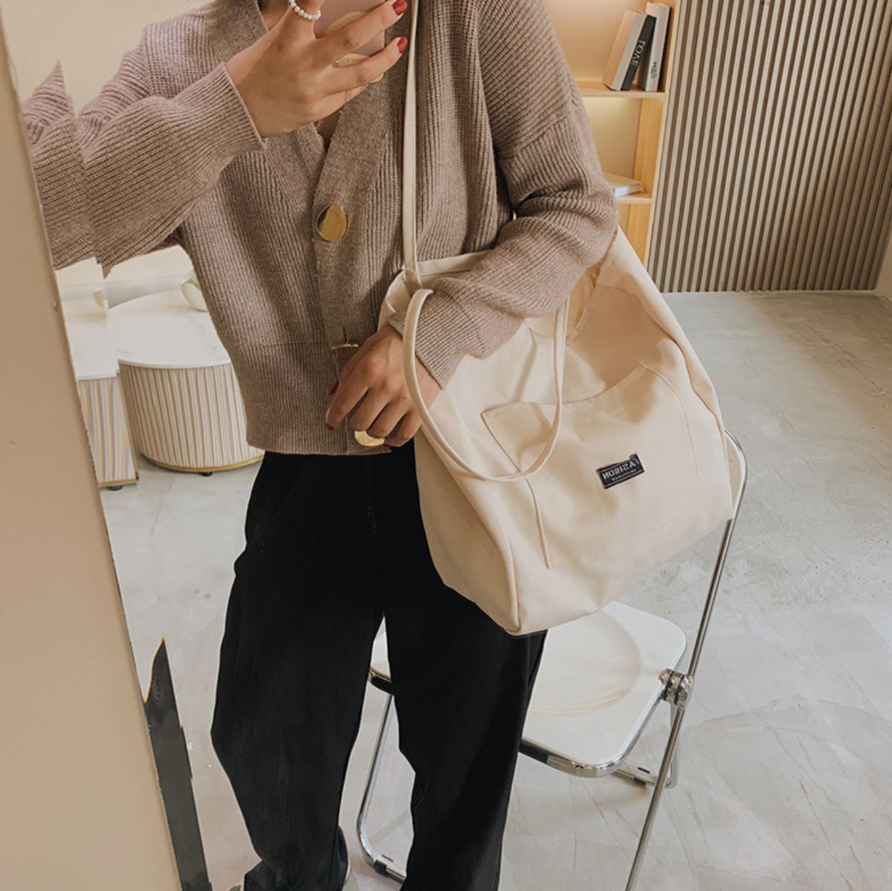 Pebbles Nepal Large Size Tote Bag for Women Multicolor Fashion