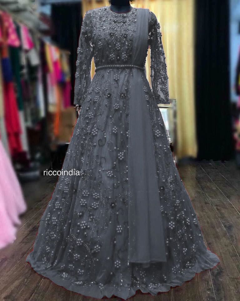 gray colour gown