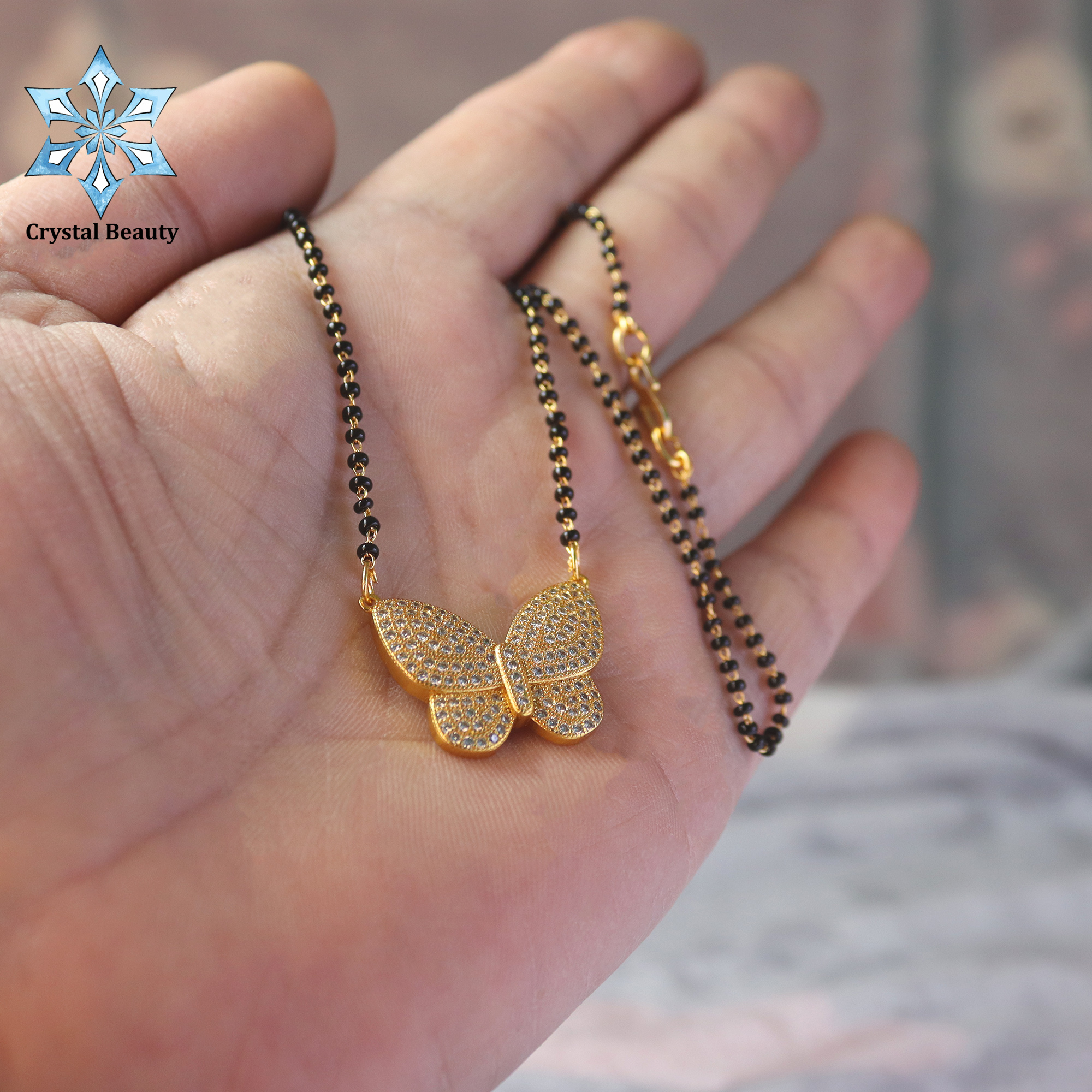 Butterfly mangalsutra hot sale