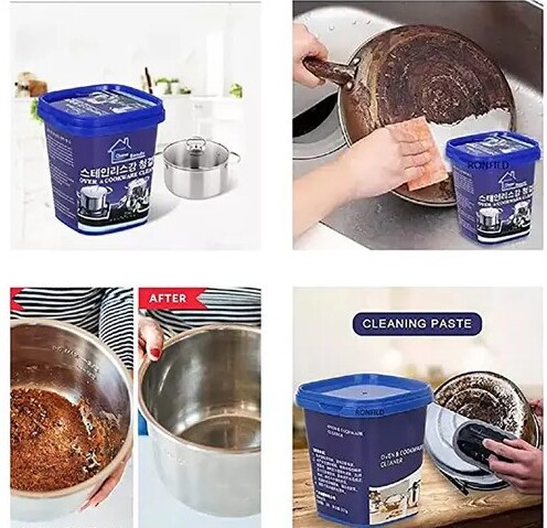 Cleaning Paste for Stainless Steel, Pots, and Pans – Professional Cleaner