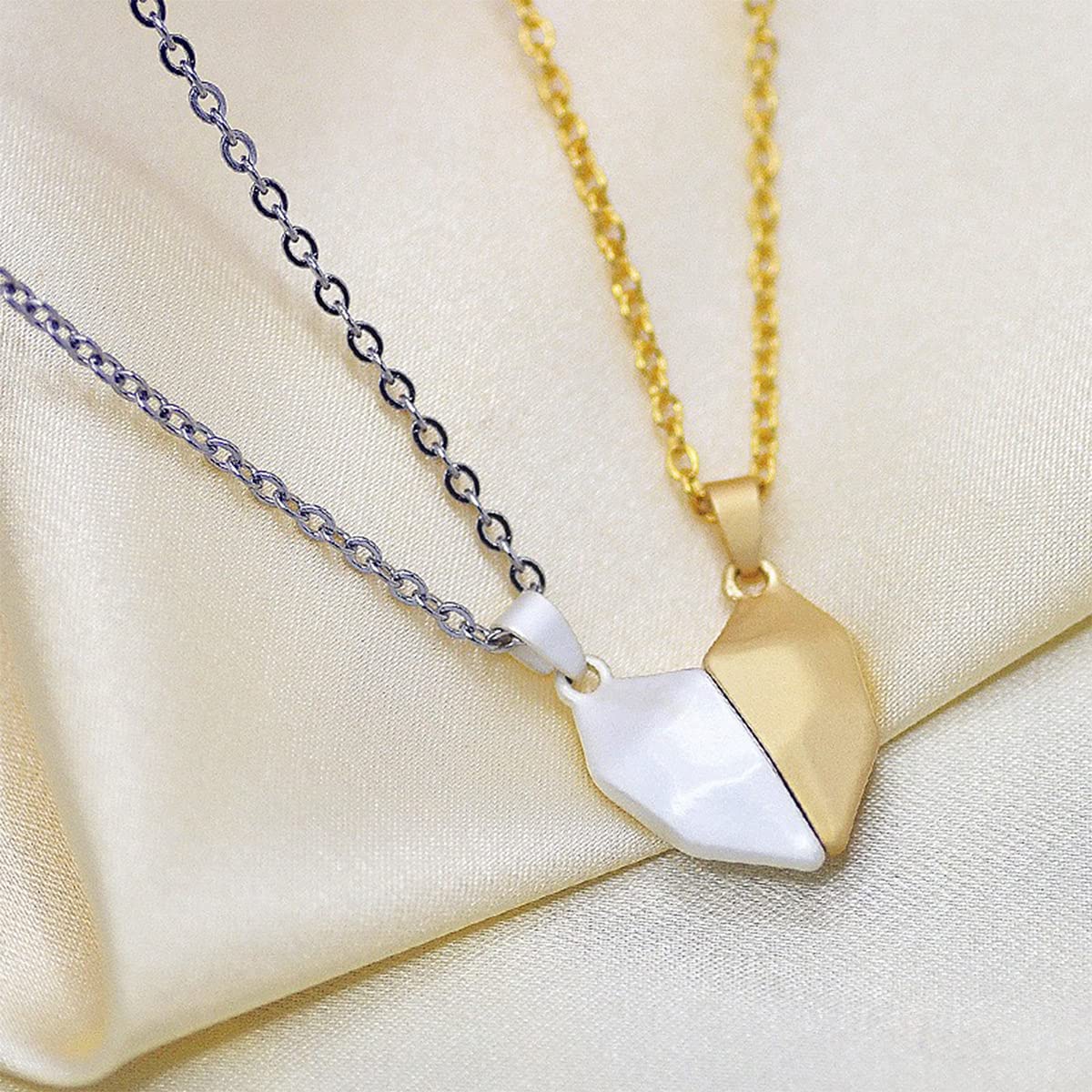 Accessories Point Heart Matching Couple/Bestfriends Necklace