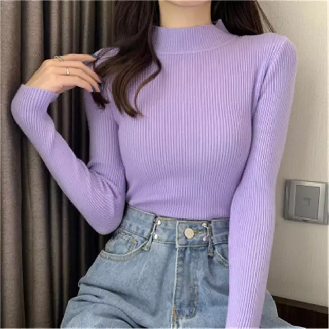 New Ladies Plain Crop T-shirt For Women 
