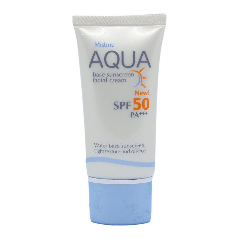 mistine aqua base sunscreen facial cream