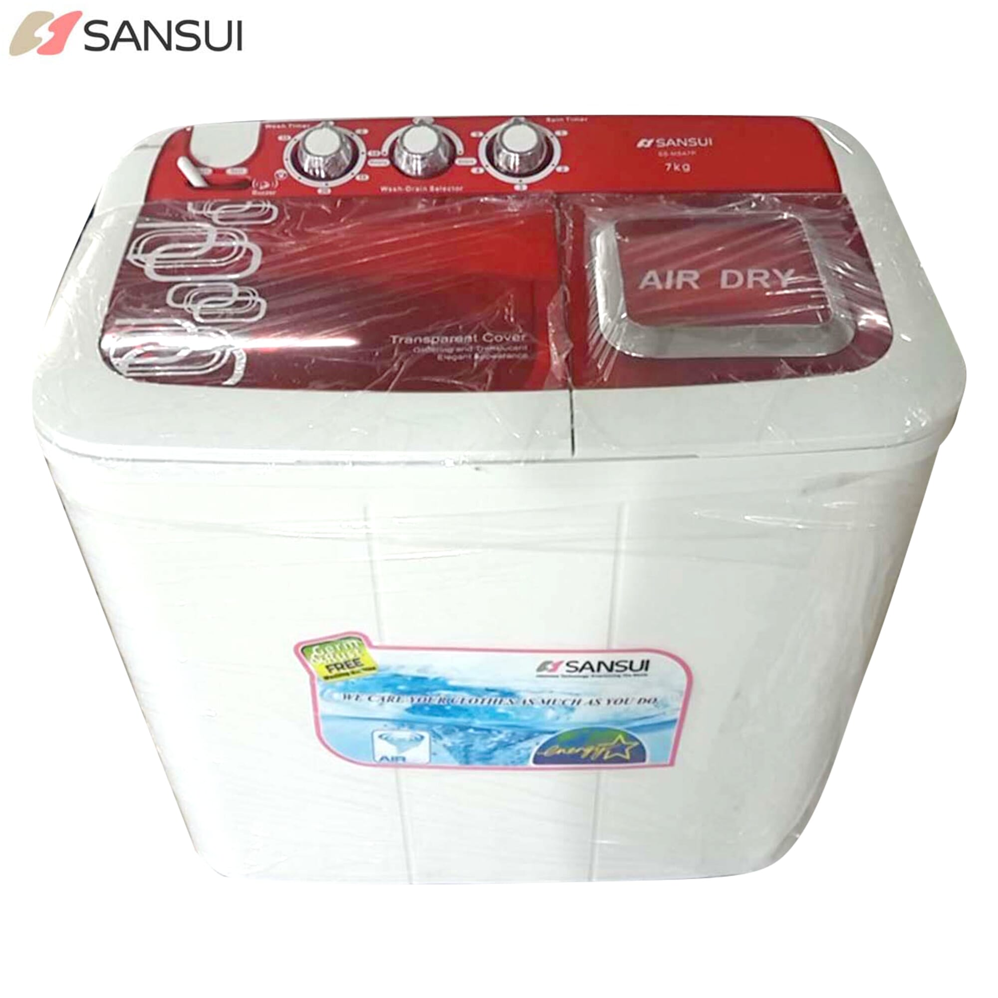 Sansui SS-MSA7P_RED 7 Kg Semi Automatic Washing Machine