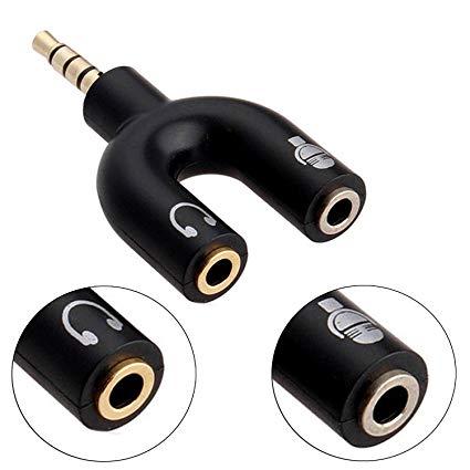 3.5mm Audio Jack to Headphone Microphone Splitter Converter Adapter Specially Design for Mobile and Tablet Daraz .np