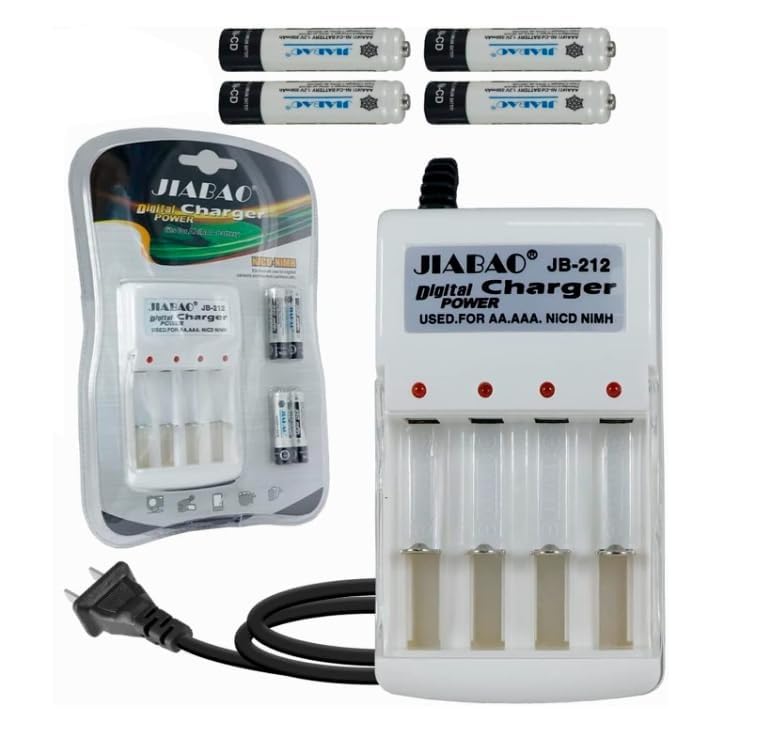 Jiabao JB-212 Rechargeable Battery Charger | AA & AAA Battery Charger Set