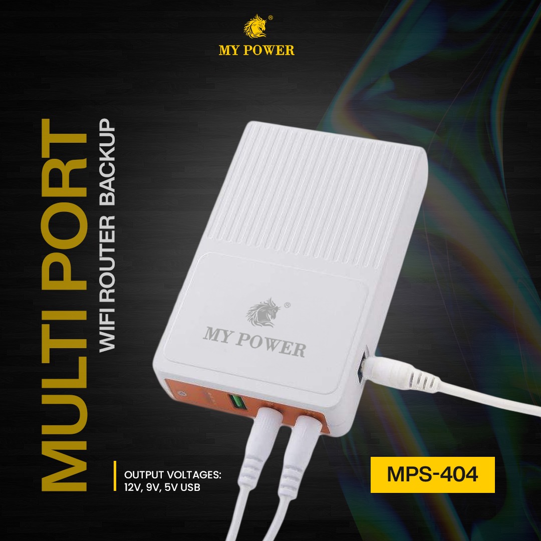 MYPower Router Backup | UPS For Router 12V & 9V | Mobile PowerBank with ...