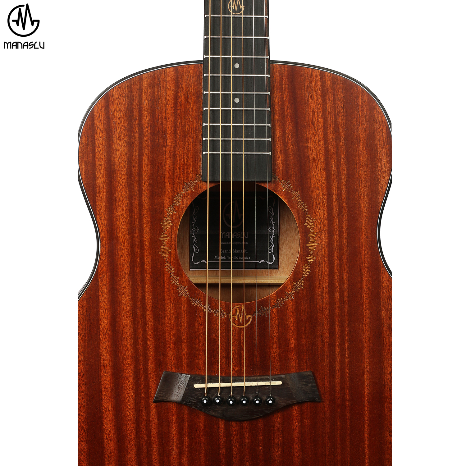Manaslu Yatri EQ Sapele Semi Acoustic Travel Guitar with Package