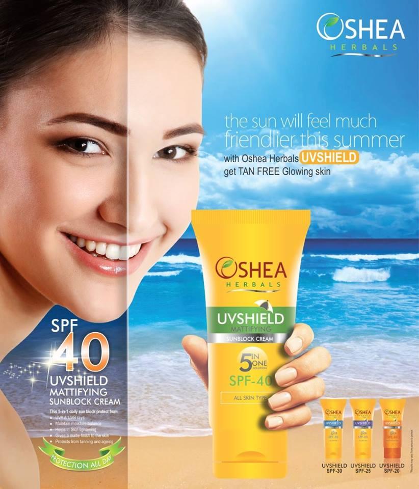 oshea herbals uv shield mattifying sunblock cream