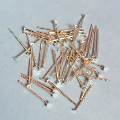 Small Copper Head Pins for Jewelry Making Flat Head Pins Jewelry