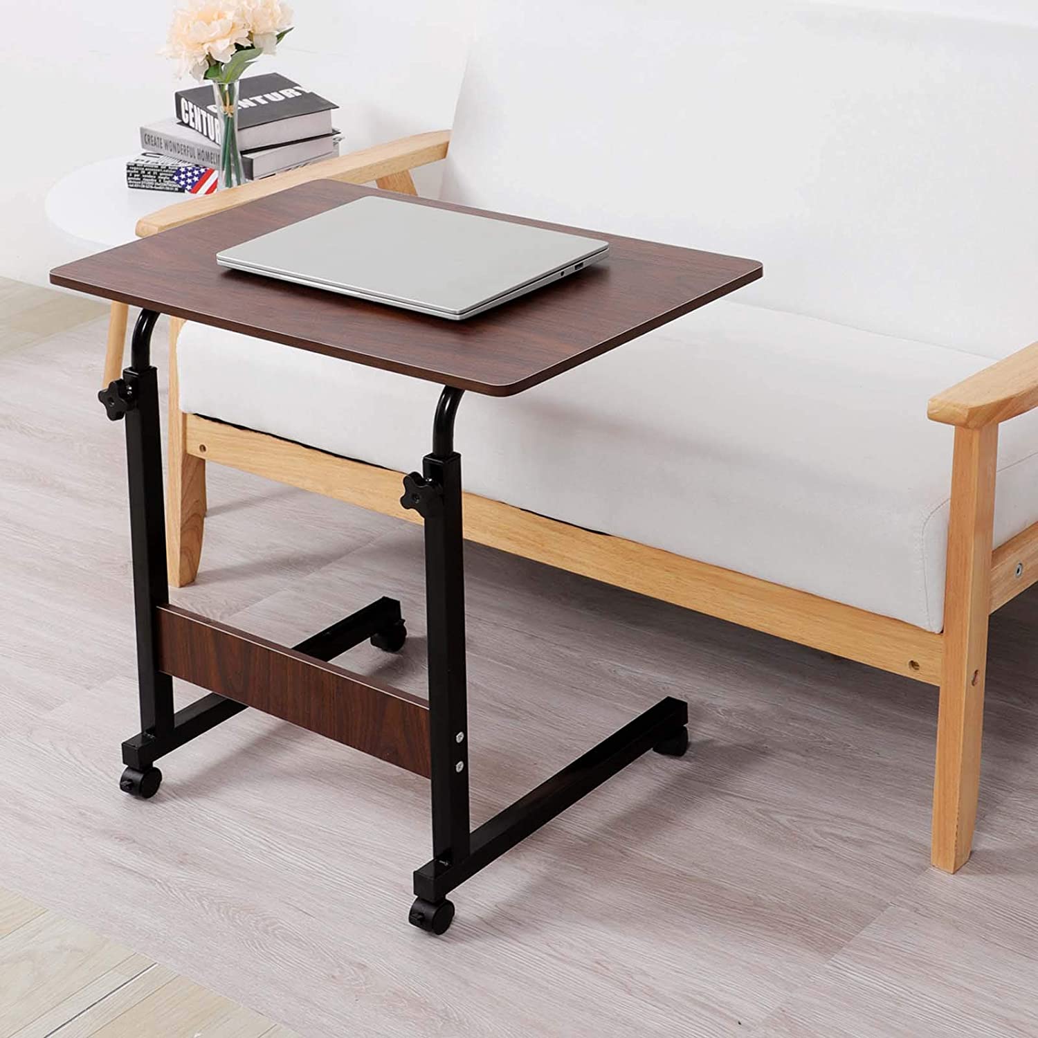 Adjustable Portable Laptop Standing Desk/Table with Wheels (4080 cm