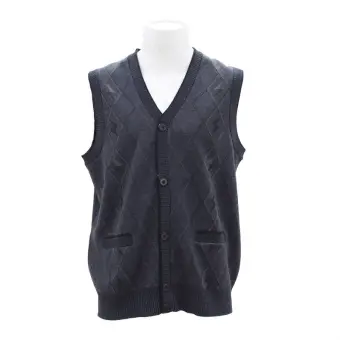 half sleeve sweater with buttons
