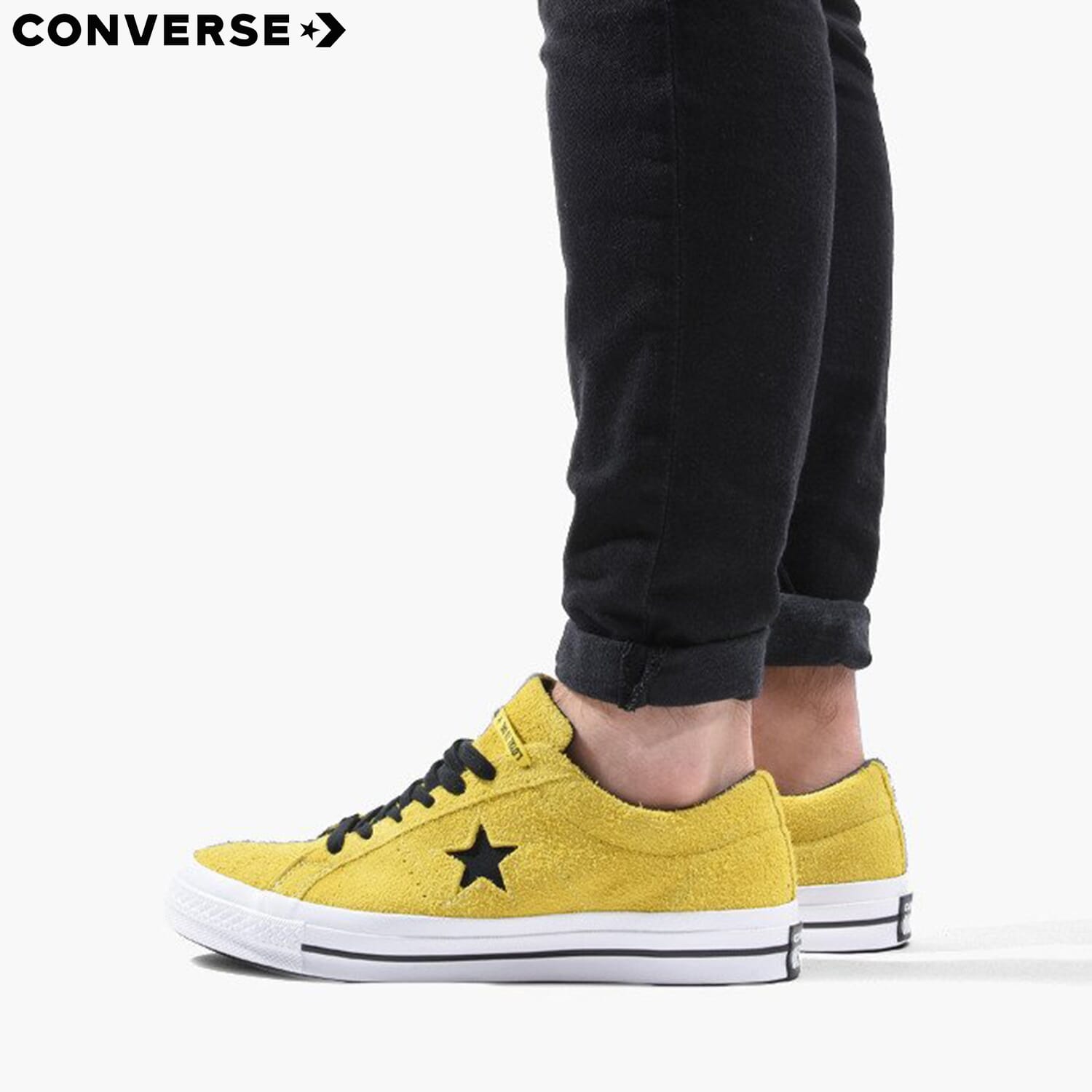 one star vintage suede black