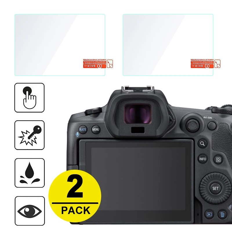 2x Tempered Glass Screen Protector for Canon EOS R100 R3 R5 R50 R5C R6 ...