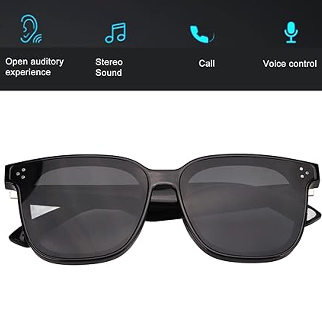 Wireless Bluetooth Smart Sunglasses With Open Ear Speakers - Voice Control, AI Translation, UV Protection
