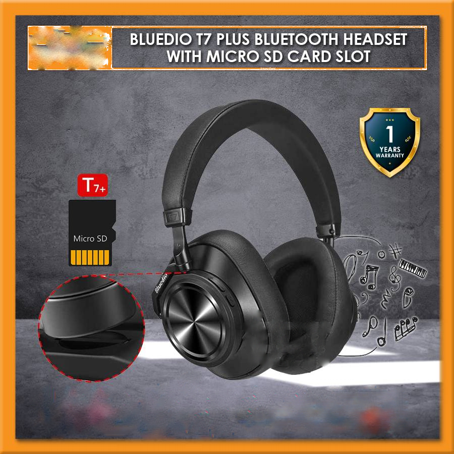 Bluedio t7 plius ausinių aktyvios triukšmo atšaukiu smart 5.0 \