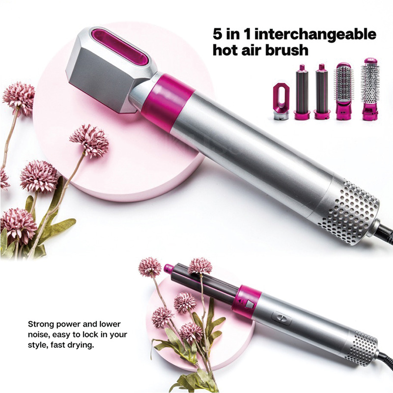 5 In 1 Electric Hair Dryer Brush Comb Hair Curler Straightening Curling