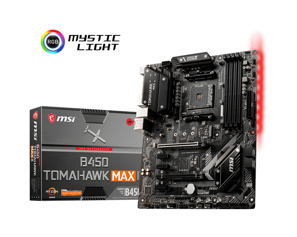 MSI B450 TOMAHAWK MAX II Gaming Motherboard (AMD Ryzen 3000 3rd gen