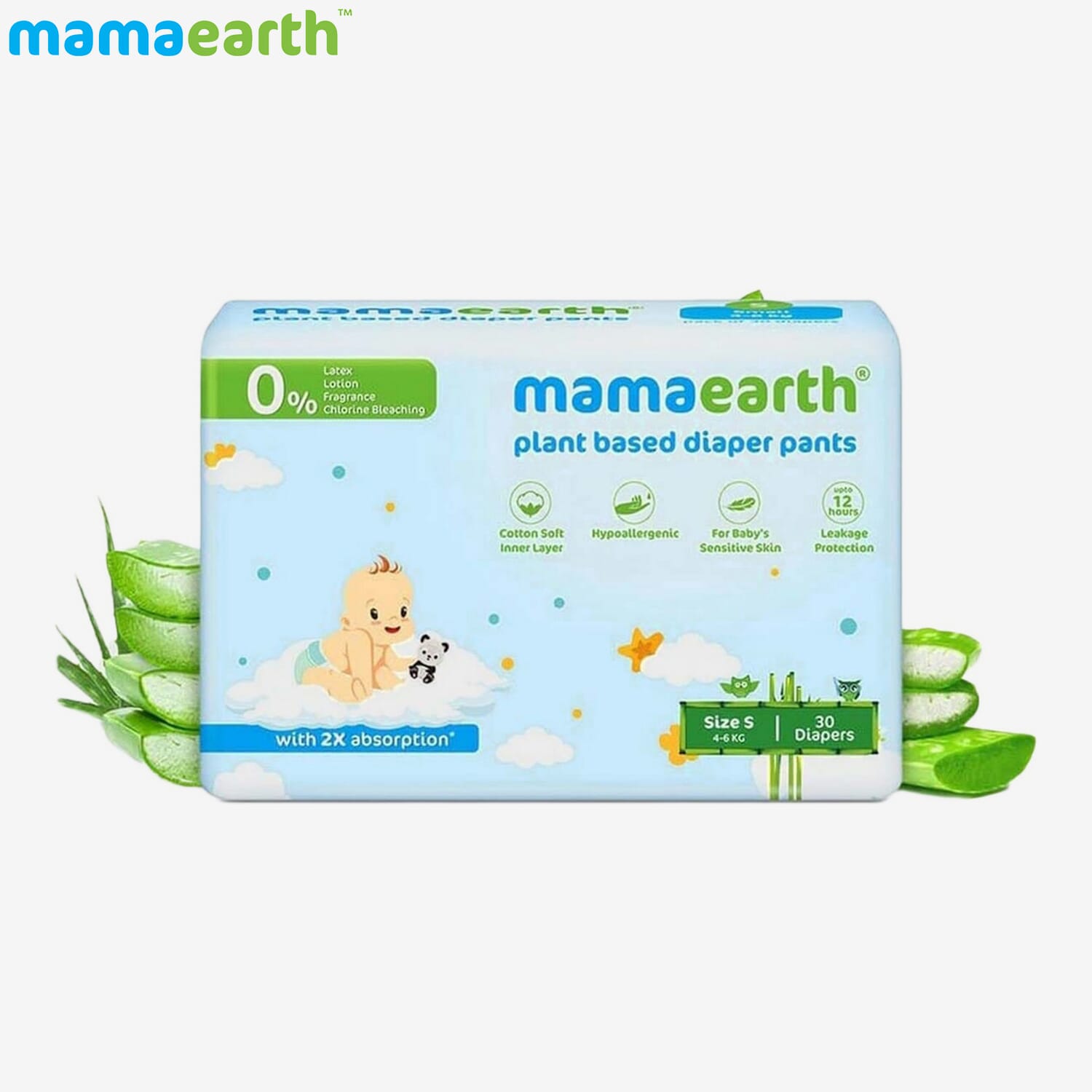 mamaearth PlantBased Diaper Pants for Babies â?? 46 kg (Size S 30