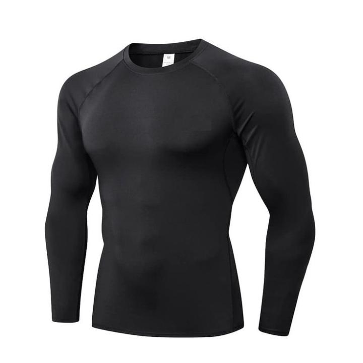 All Season Sport Inner Compression Round Neck Full Sleeve Multicolor T-Shirt For Men