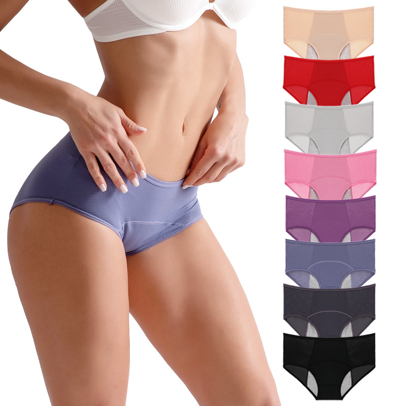 Plus Size Leak Proof Menstrual Panties Physiological Pants Women