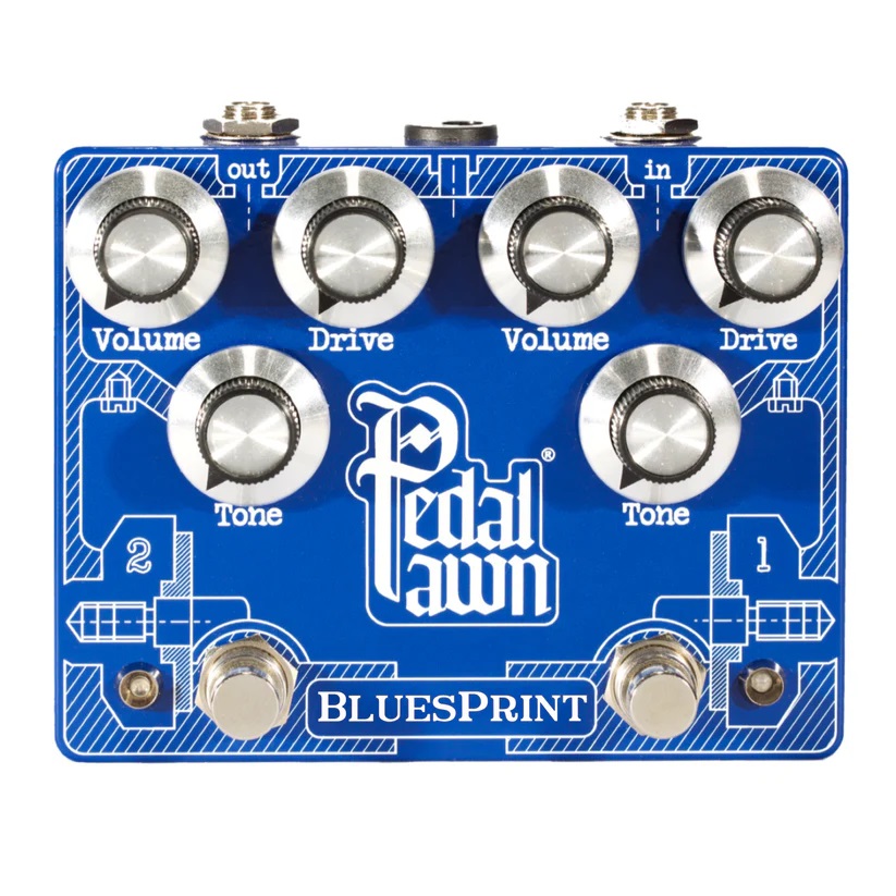 Pedal Pawn BLUESPRINT Dual Overdrive Guitar Effect Pedal