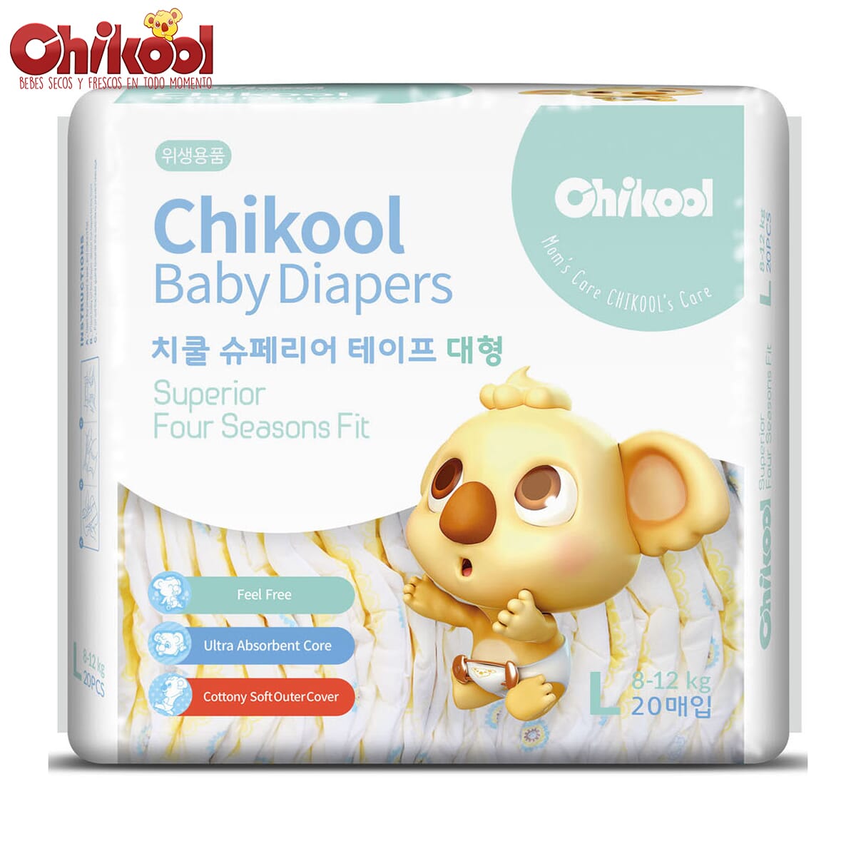 Chikool Superior Tape Diapers Large Size