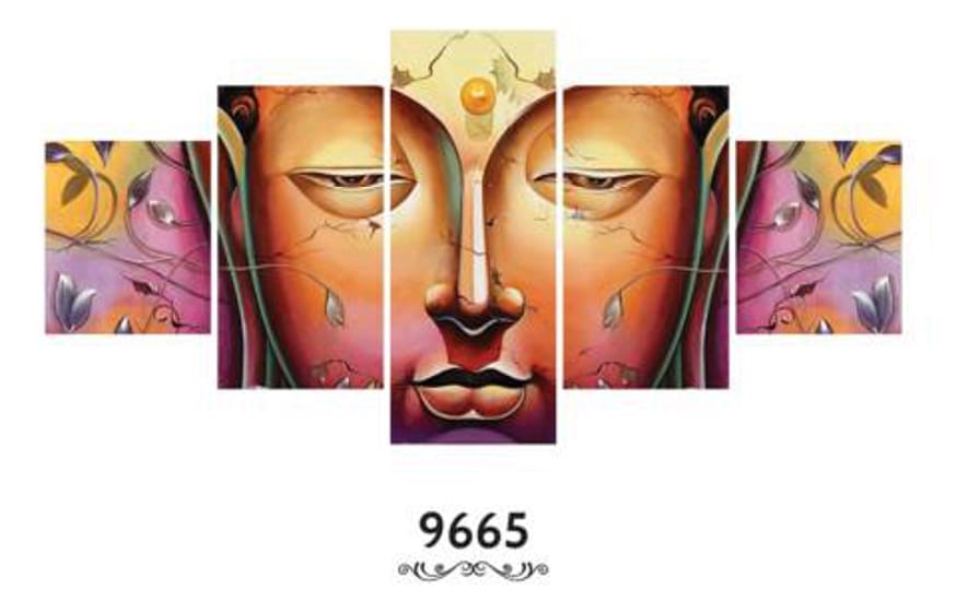 Brand Canvas Art Medium Oil Thickness 30 Mm Hanging Method Hook Material Canvas Available Size 12 14 12 22 12 30 Inch Set Contain 5 Pcs Coverage Area 10 14 Sqft Frame Not Included Buy Online At Best