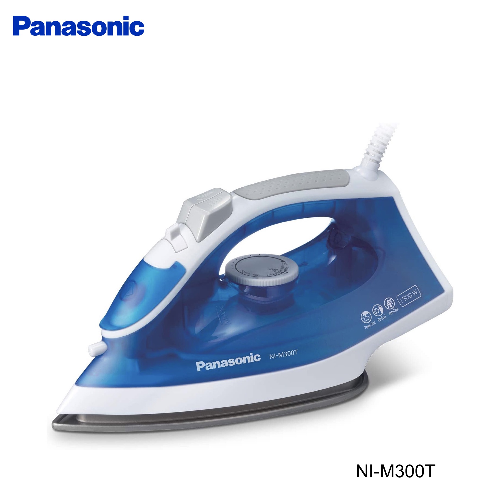 PANASONIC NIM300T Blue 1800 Watts Light & Easy Steam/Dry Iron