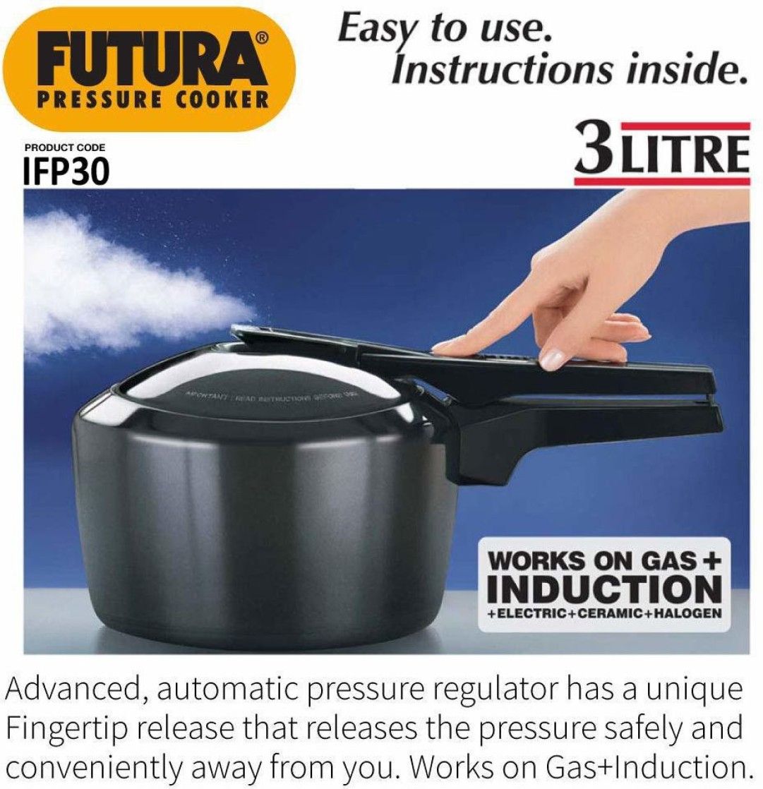 Hawkins Futura IFP30 Induction Bottom Pressure Cooker 3 Liter