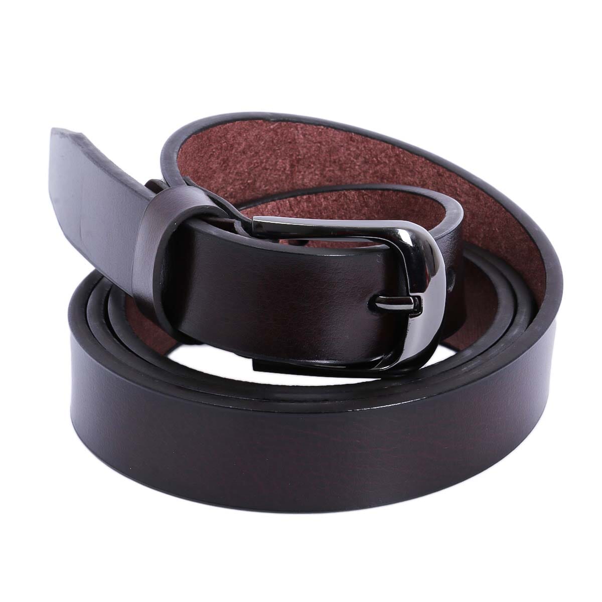 Dark Brown Plain Belt For Women