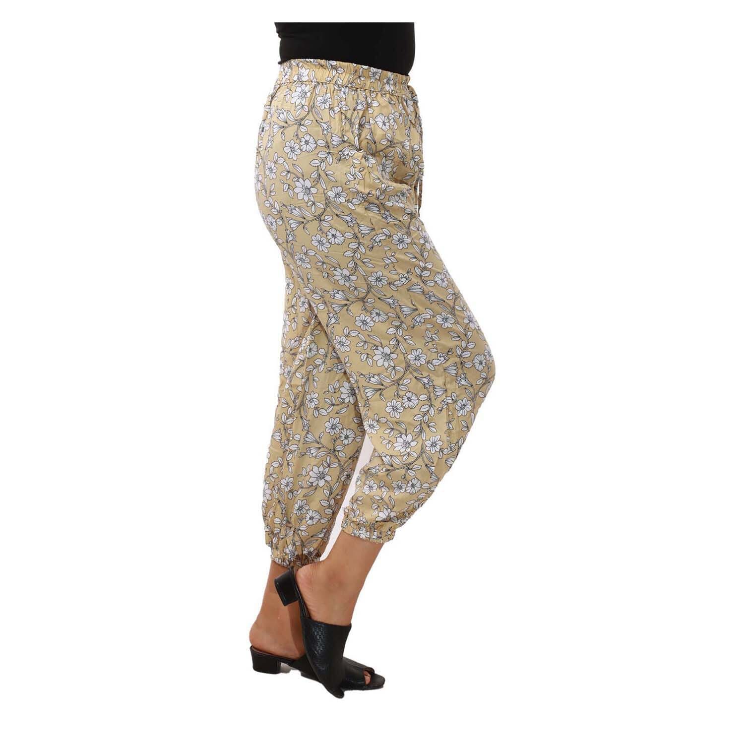 Summer Multicolour Printed Cotton Plazzo Style Trouser For Women By Arushi