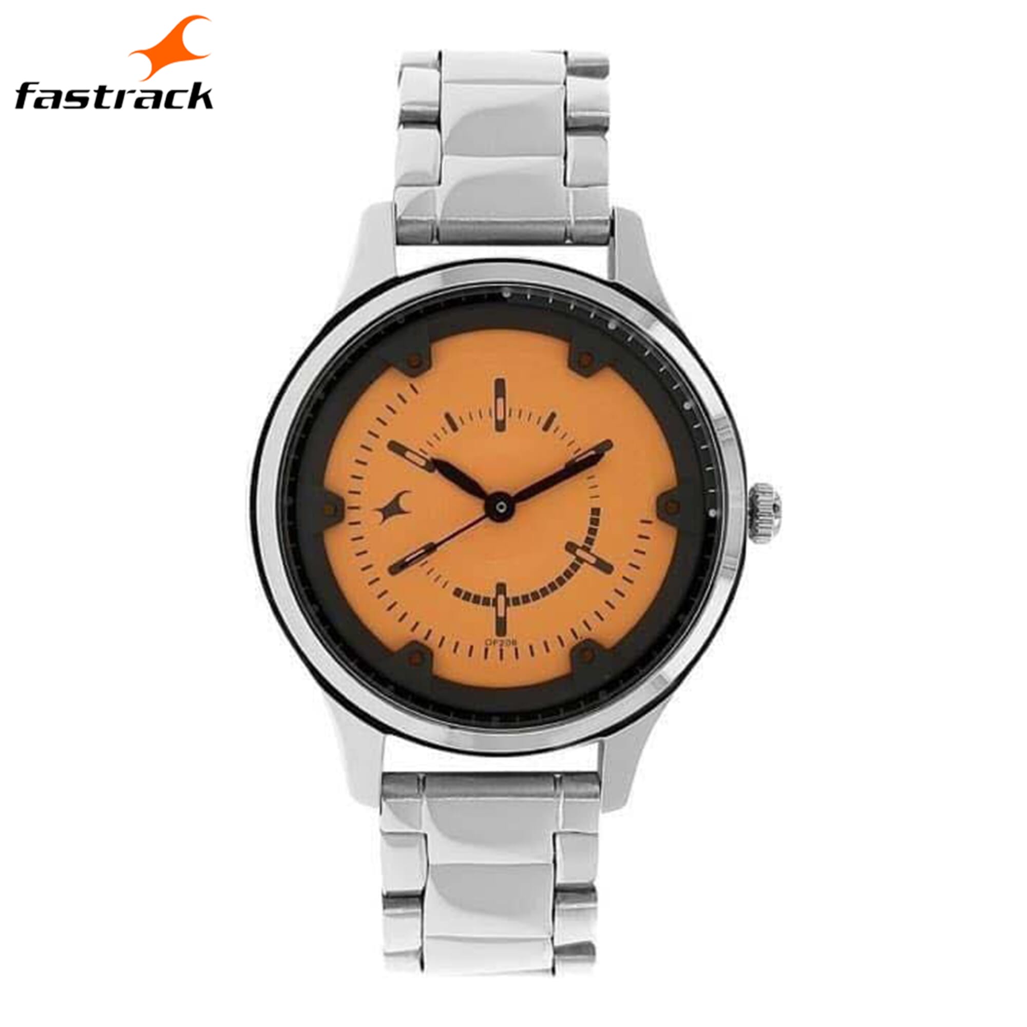 Plastic Strap Orange Colour Fastrack Orange Dial Watch Fastrack - Main Image