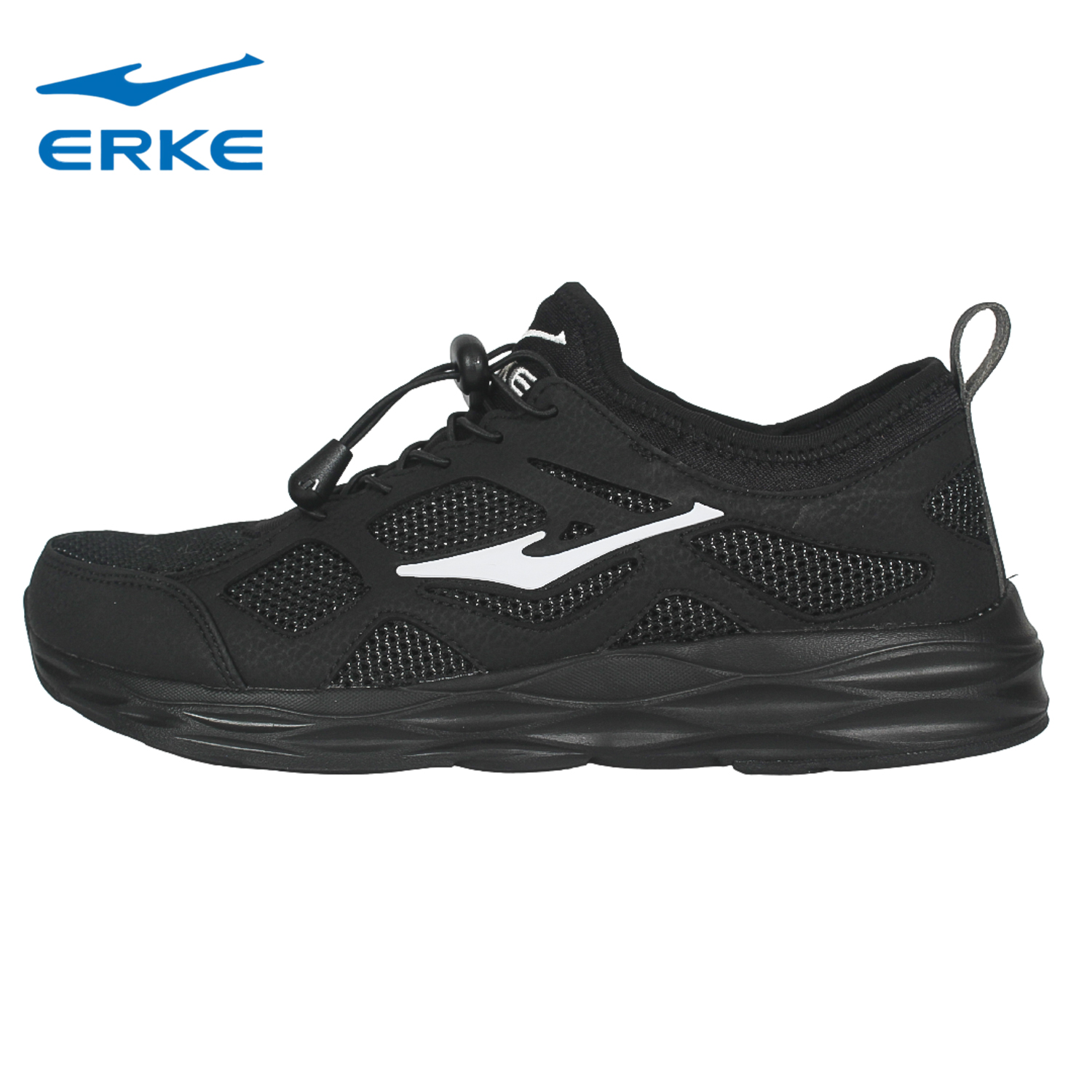 erke black shoes price