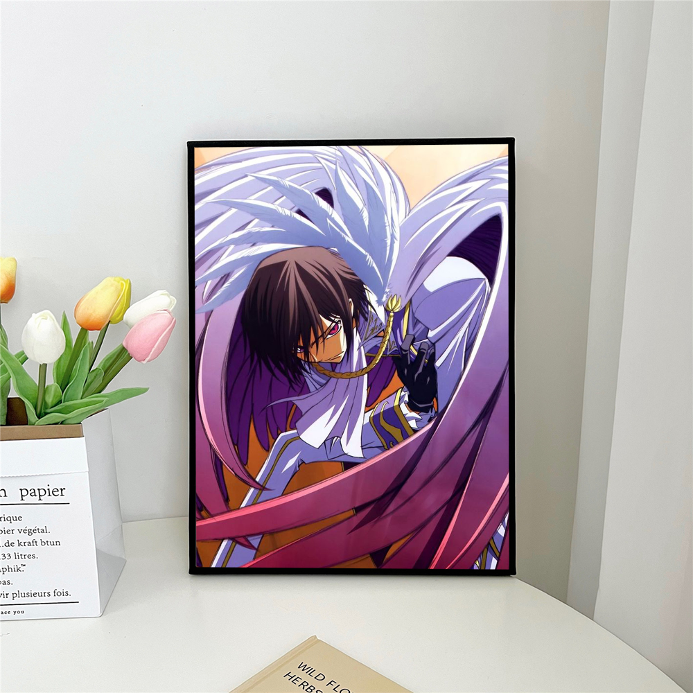Code Geass Decor 1pc Code G-Geass L-Lelouch Poster Self-adhesive Art Waterproof Paper ...
