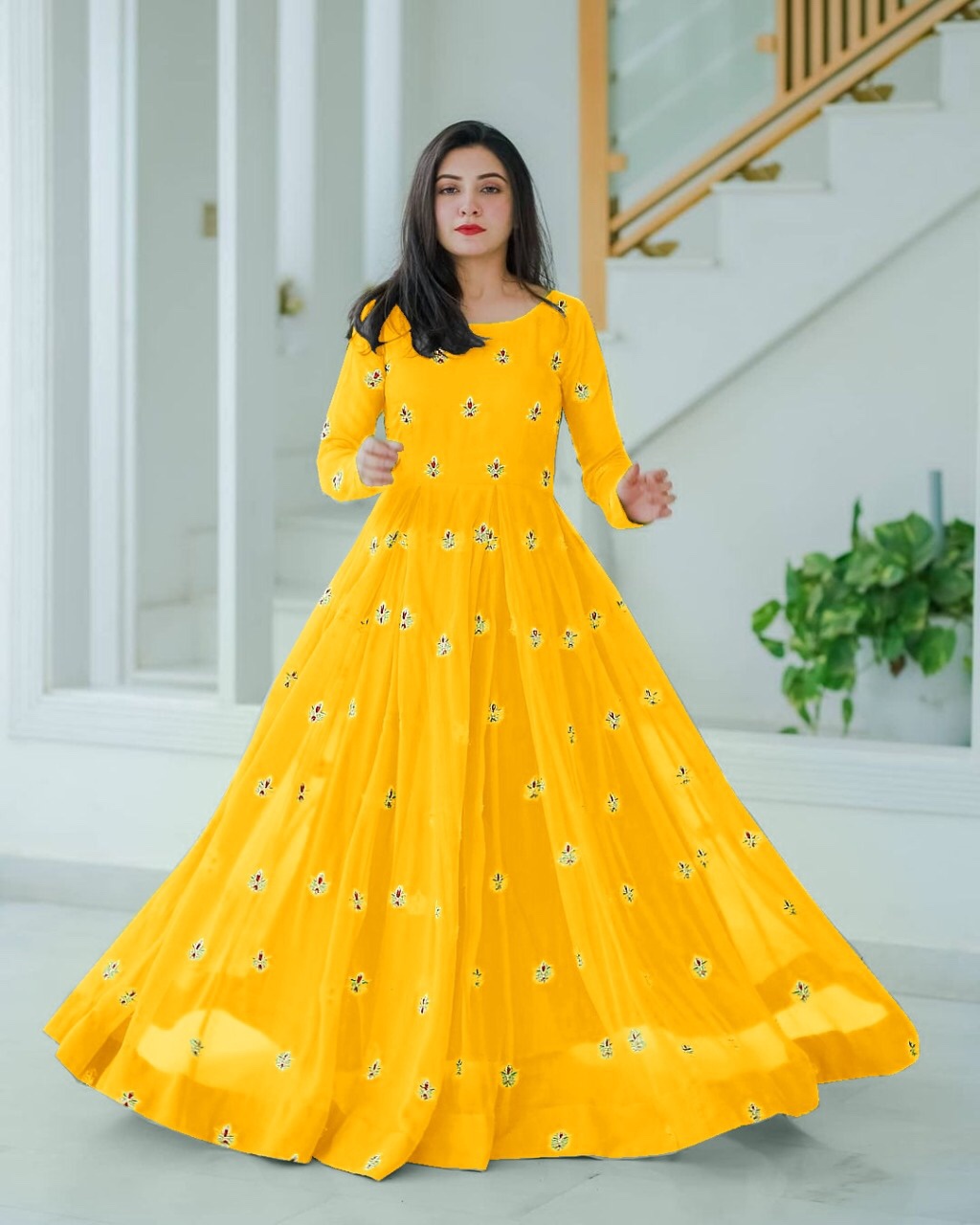 frock yellow colour